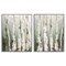 Stupell Industries Organic Birch Forest Trees 2pc Framed Giclee Set, design by Luna Mavis